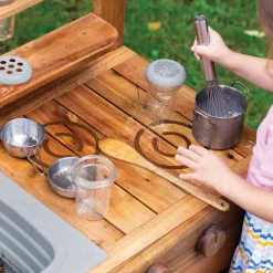 Guidecraft Acadia Outdoor Mud Kitchen*Kids Sensory Play|Kids Outdoor Furniture
