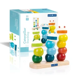 Guidecraft Caterpillar Stacking* Sensory Toys|Early Learning Skill Builders