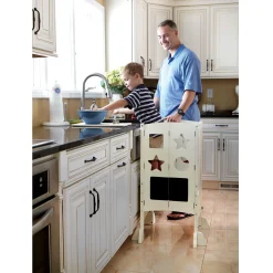 Guidecraft Classic Kitchen Helper® Toddler Tower*Kids Kitchen Helper|Toddler Tower