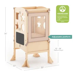 Guidecraft Classic Kitchen Helper® Toddler Tower*Kids Kitchen Helper|Toddler Tower