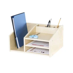 Guidecraft Desktop Organizer - Natural Wood* Classroom Furniture