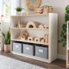 Guidecraft EdQ 3-Shelf Open Storage with Bins - 36"*Kids Classroom Furniture|Toy Storage Organization
