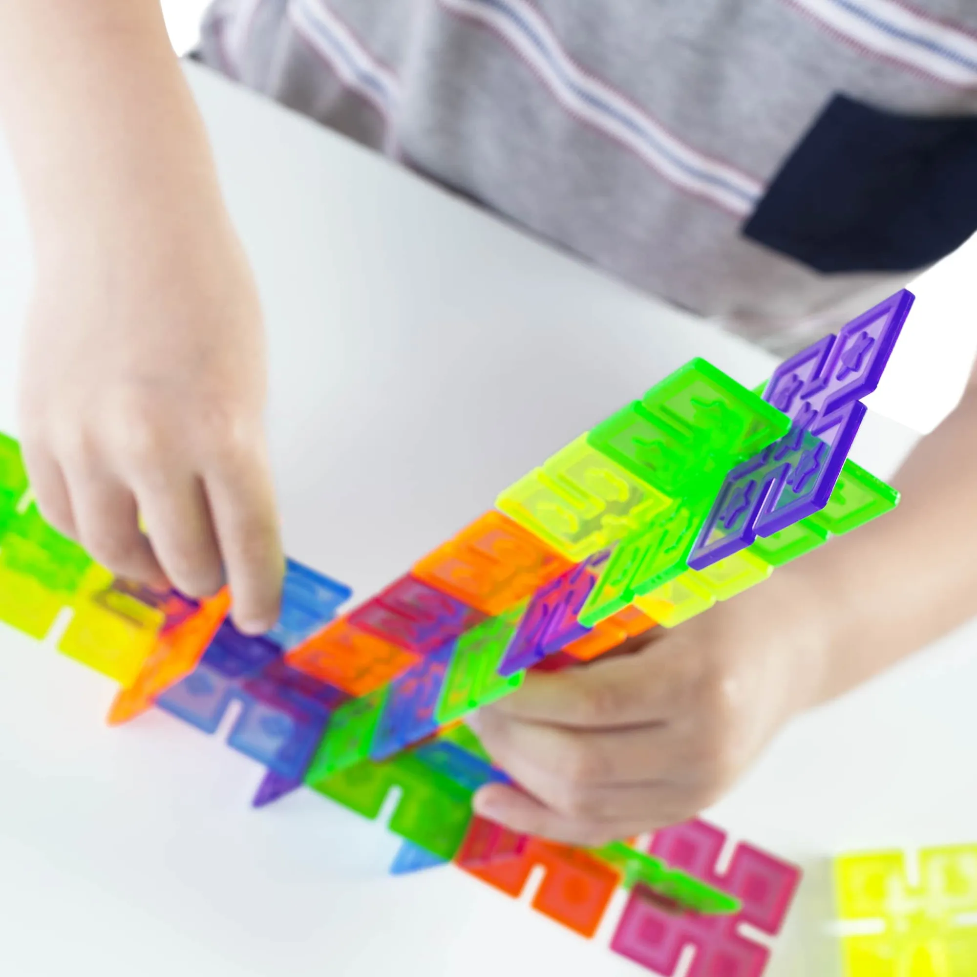Guidecraft Interlox 96 pcs*Kids Kids' Outdoor Toys|Sensory Toys