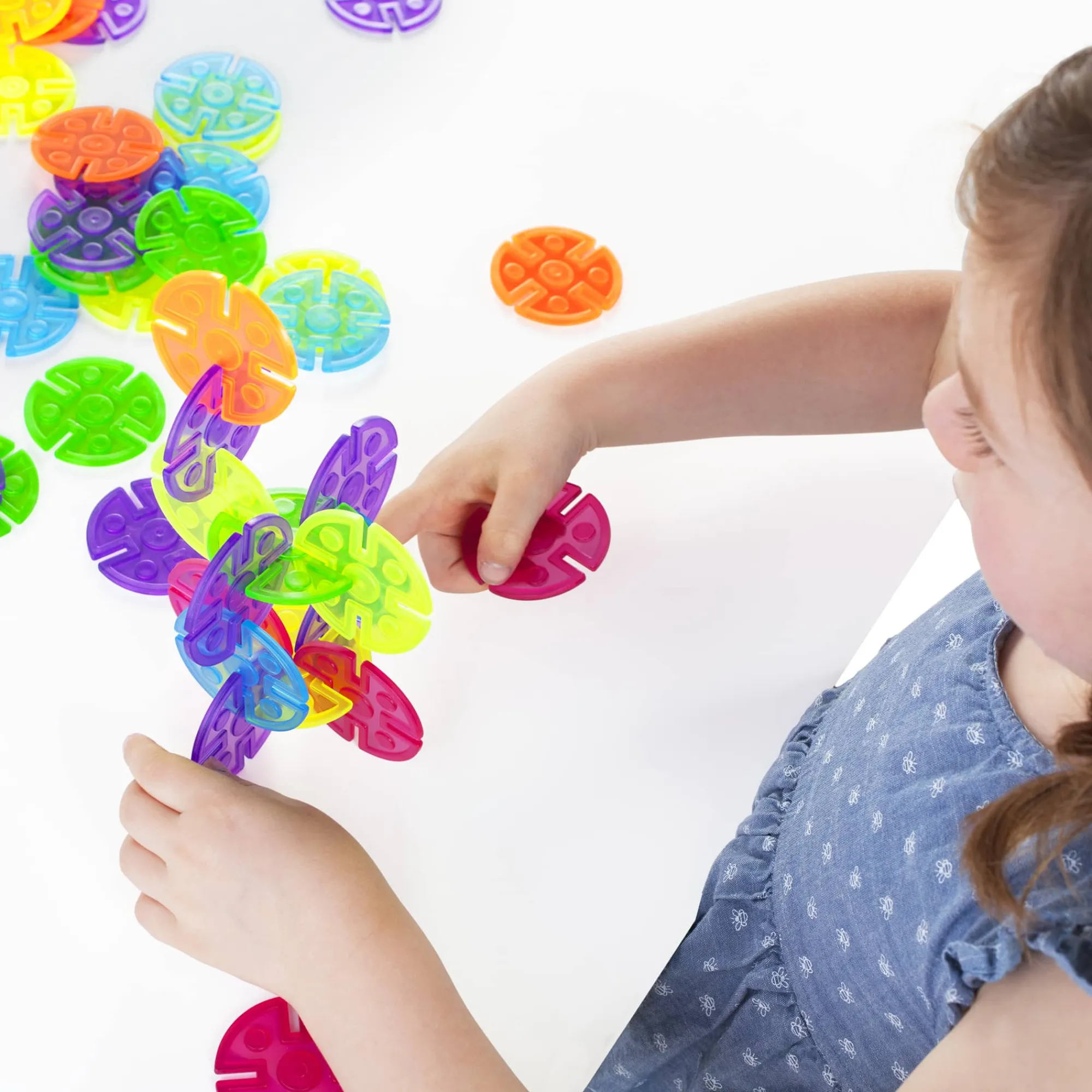 Guidecraft Interlox Discs - 96 Piece Set*Kids Kids' Outdoor Toys|Sensory Toys
