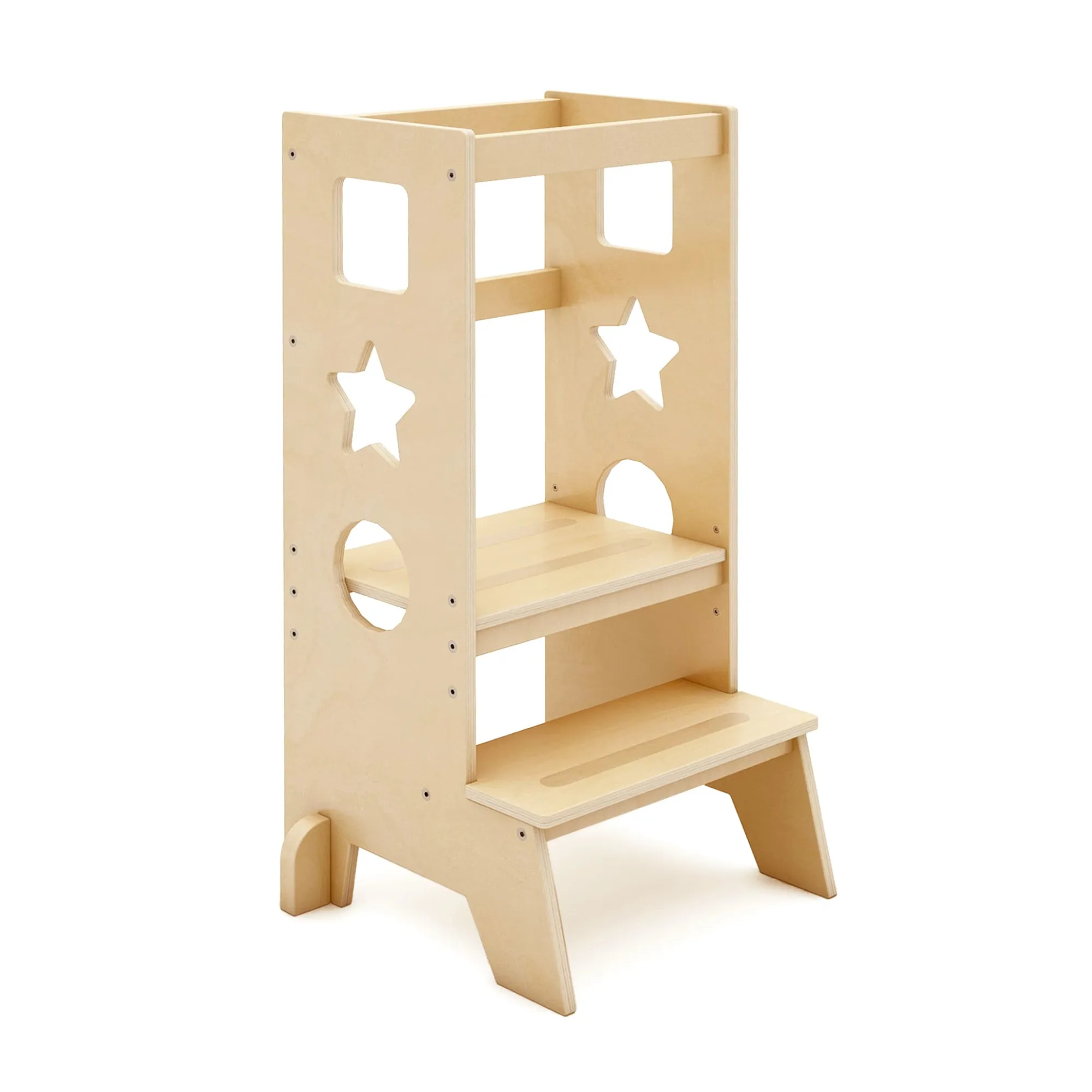 Guidecraft Jr. Classic Kitchen Helper Step-Up*Kids Kitchen Helper|Toddler Tower