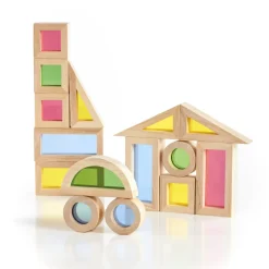 Guidecraft Jr. Rainbow Blocks* Block Play|Sensory Toys