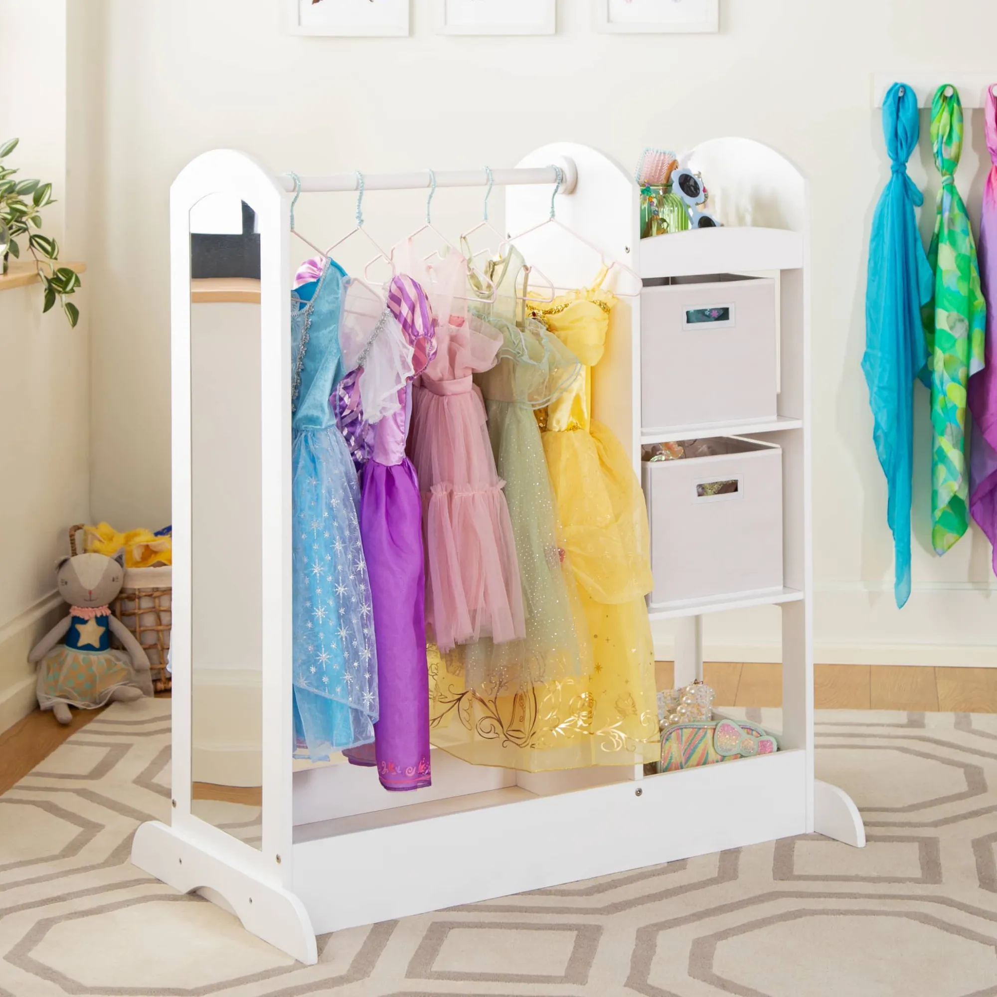 Guidecraft Kids' See and Store Dress-Up Center*Kids Pretend Play