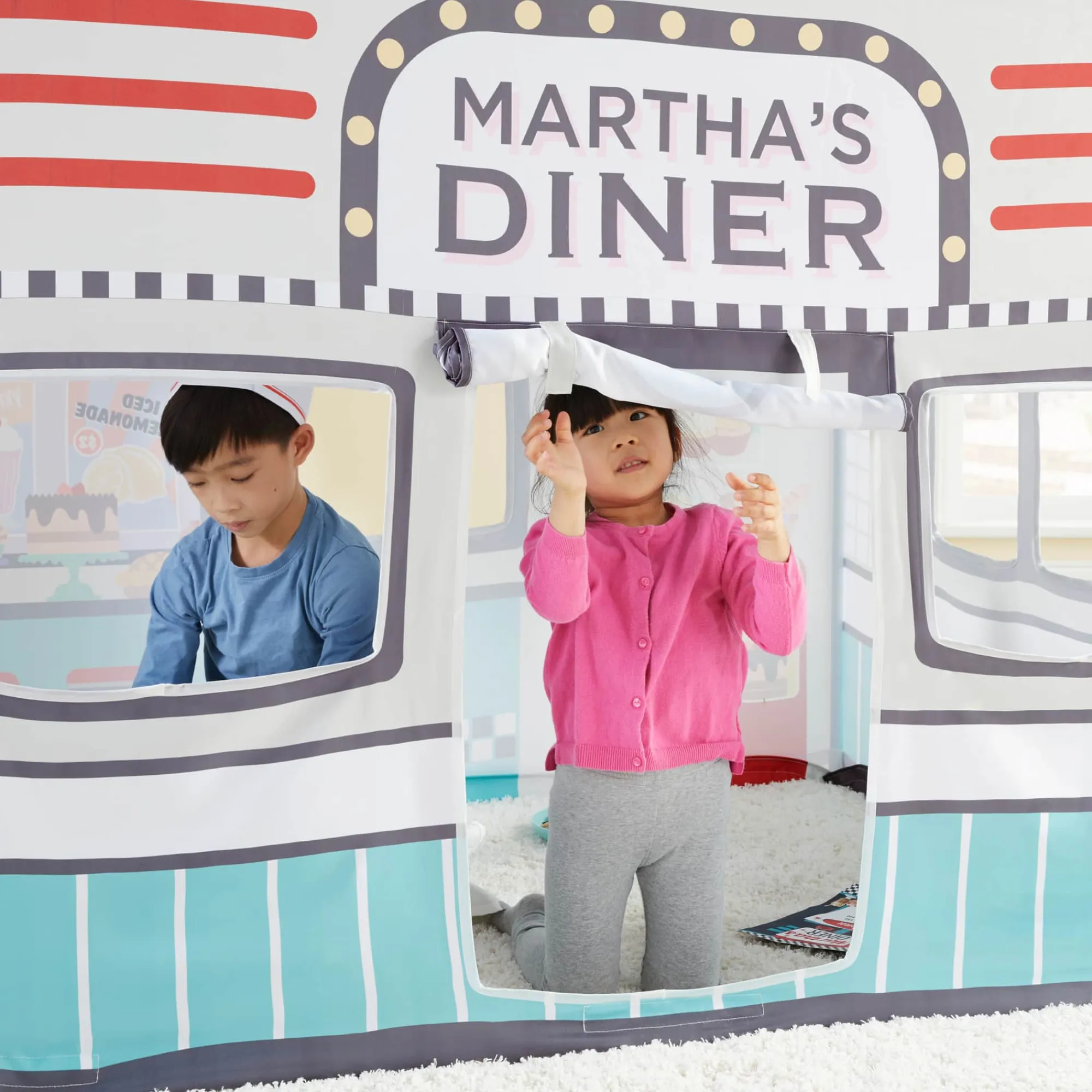 Guidecraft Martha Stewart Kids' Diner Play Tent*Kids Pretend Play
