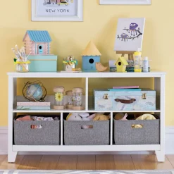 Guidecraft Martha Stewart Kids' Low Bookcase*Kids Toy Storage Organization|Martha Stewart Kids' Furniture