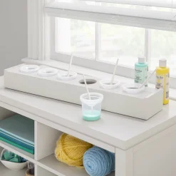 Guidecraft Martha Stewart Kids' Tray with Paint Cups*Kids Martha Stewart Kids' Furniture|Art Storage And Crafting Equipment