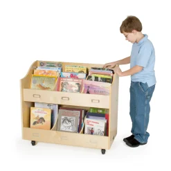 Guidecraft Mobile Book Organizer* Classroom Furniture