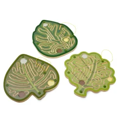 Guidecraft Nature's Paths Magnetic Leaf Mazes: Set of 3* Early Learning Skill Builders|Nature-Inspired Toys