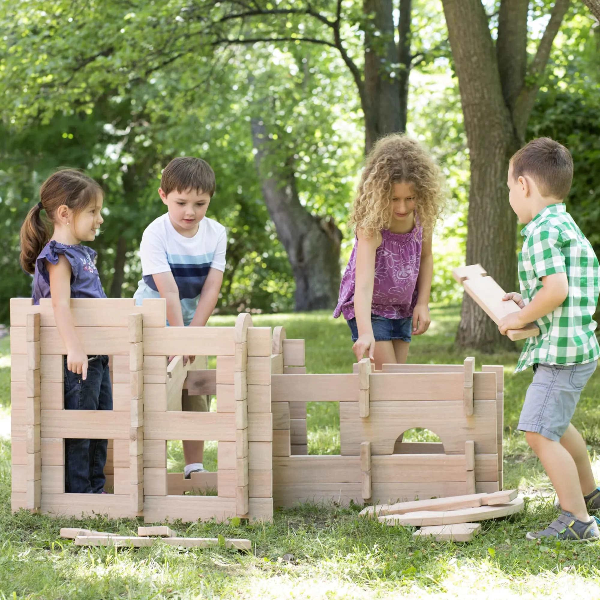Guidecraft Notch Blocks Set 89 Pc.*Kids Kids' Outdoor Toys|Block Play
