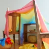 Guidecraft Sarah's Silks Double Rainbow Playsilk*Kids Sensory Toys|Sensory Play