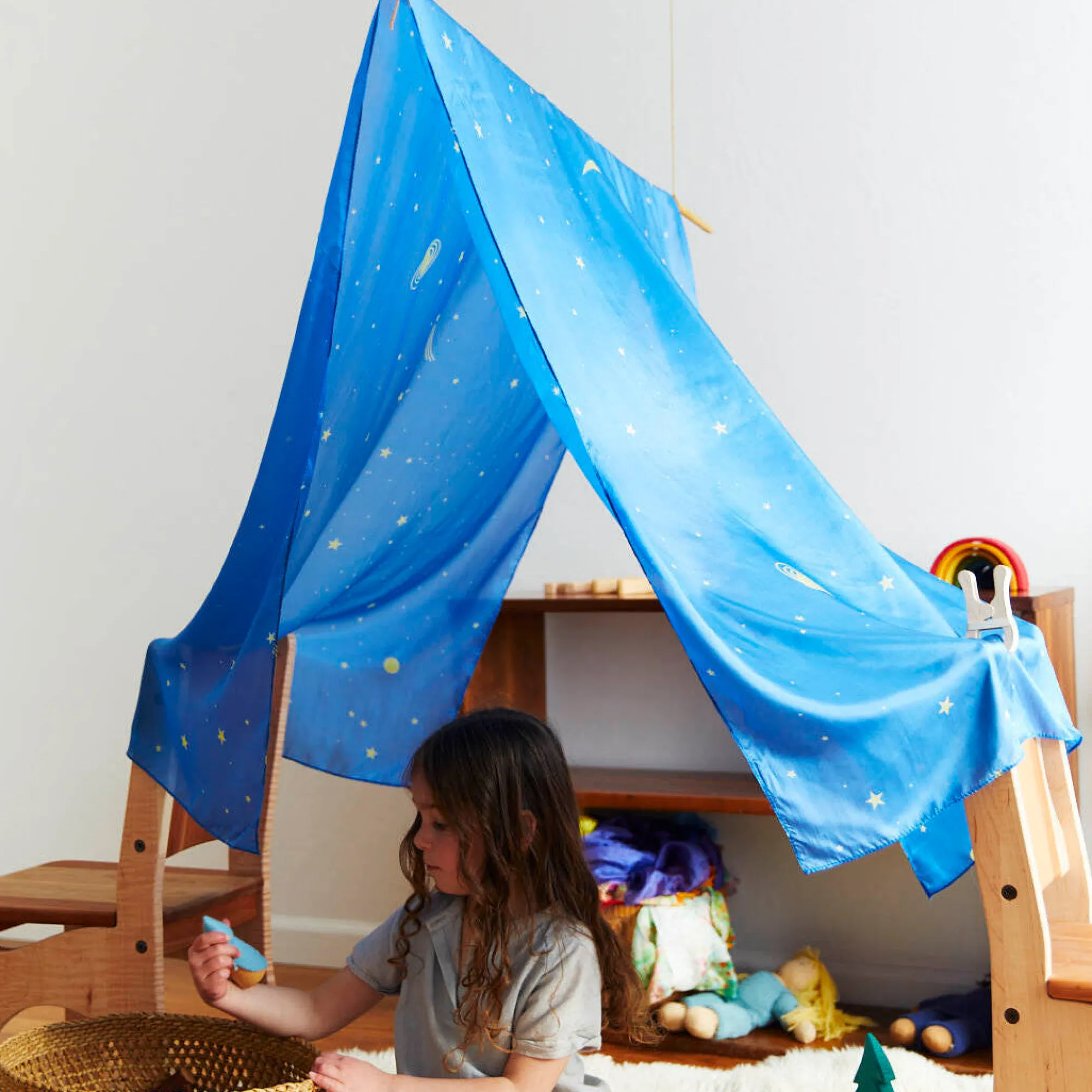 Guidecraft Sarah's Silks Fort Kit*Kids Sensory Toys|Sensory Play