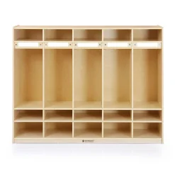 Guidecraft 5-Section Locker - Birch Plywood* Classroom Furniture