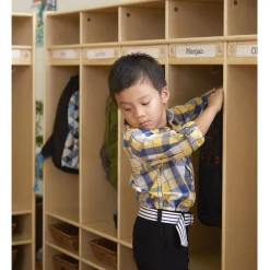 Guidecraft 4-Section Locker - Birch Plywood* Classroom Furniture