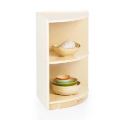 Guidecraft 2-Shelf End Curved Storage - 24"*Kids Toy Storage Organization