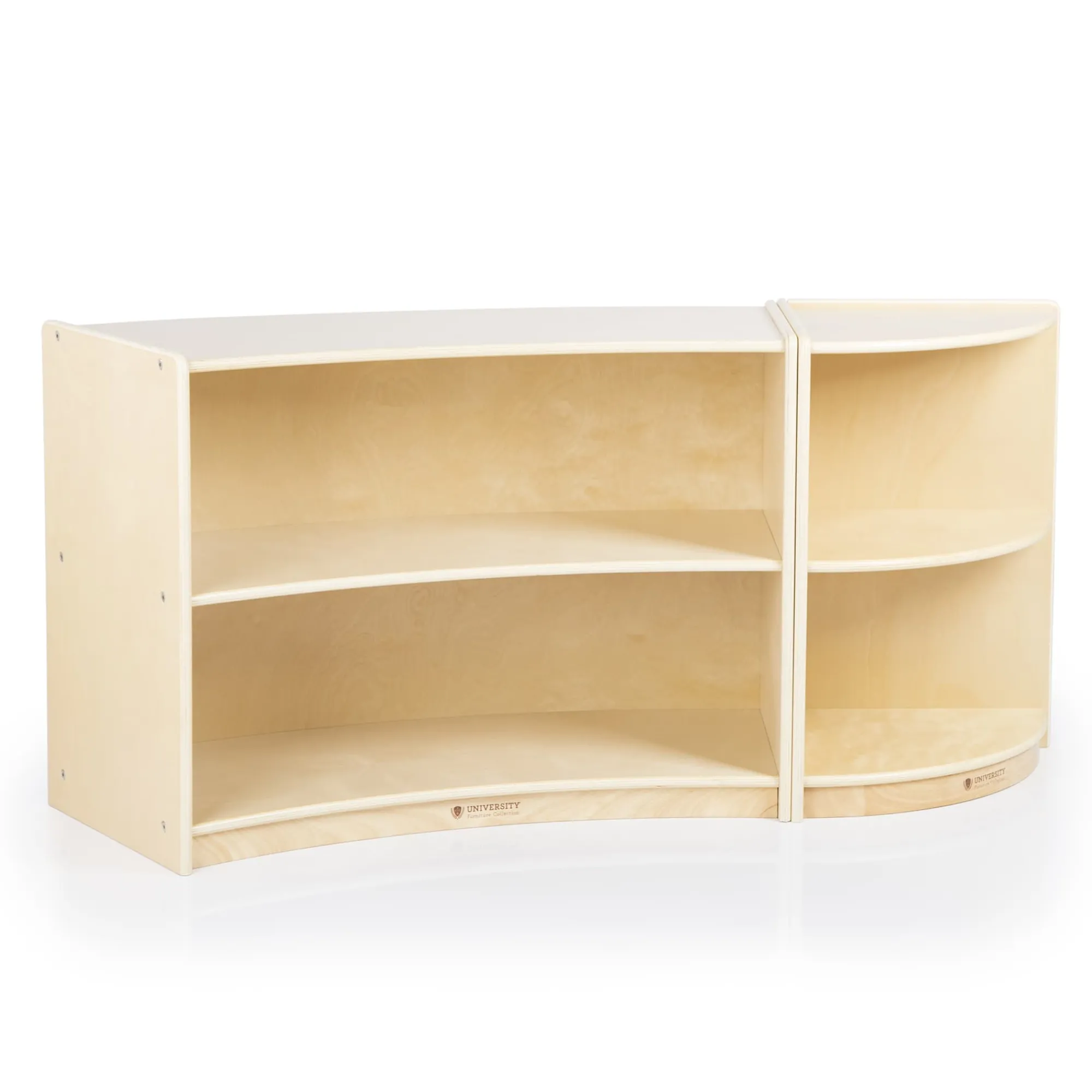Guidecraft 2-Shelf End Curved Storage - 24"*Kids Toy Storage Organization