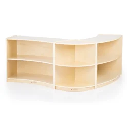 Guidecraft 2-Shelf End Curved Storage - 24