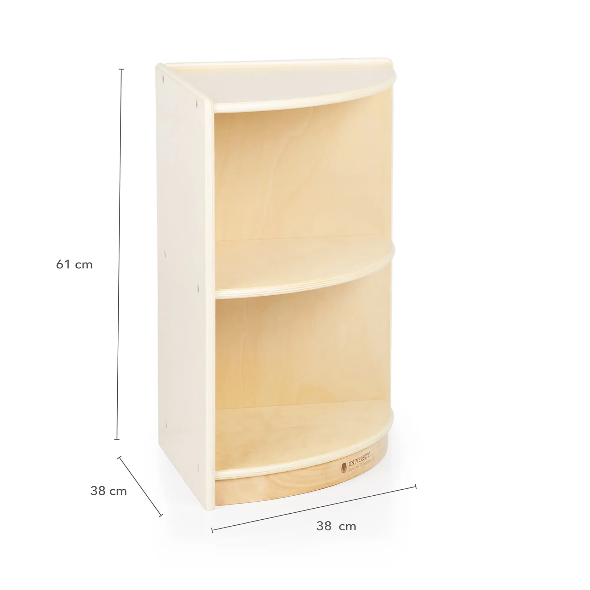 Guidecraft 2-Shelf End Curved Storage - 24"*Kids Toy Storage Organization