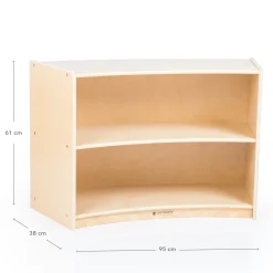 Guidecraft 2-Shelf Right Curved Storage - 24