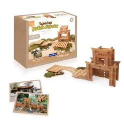 Guidecraft Tabletop Notch Blocks - Eastern* Nature-Inspired Toys|Building Toys