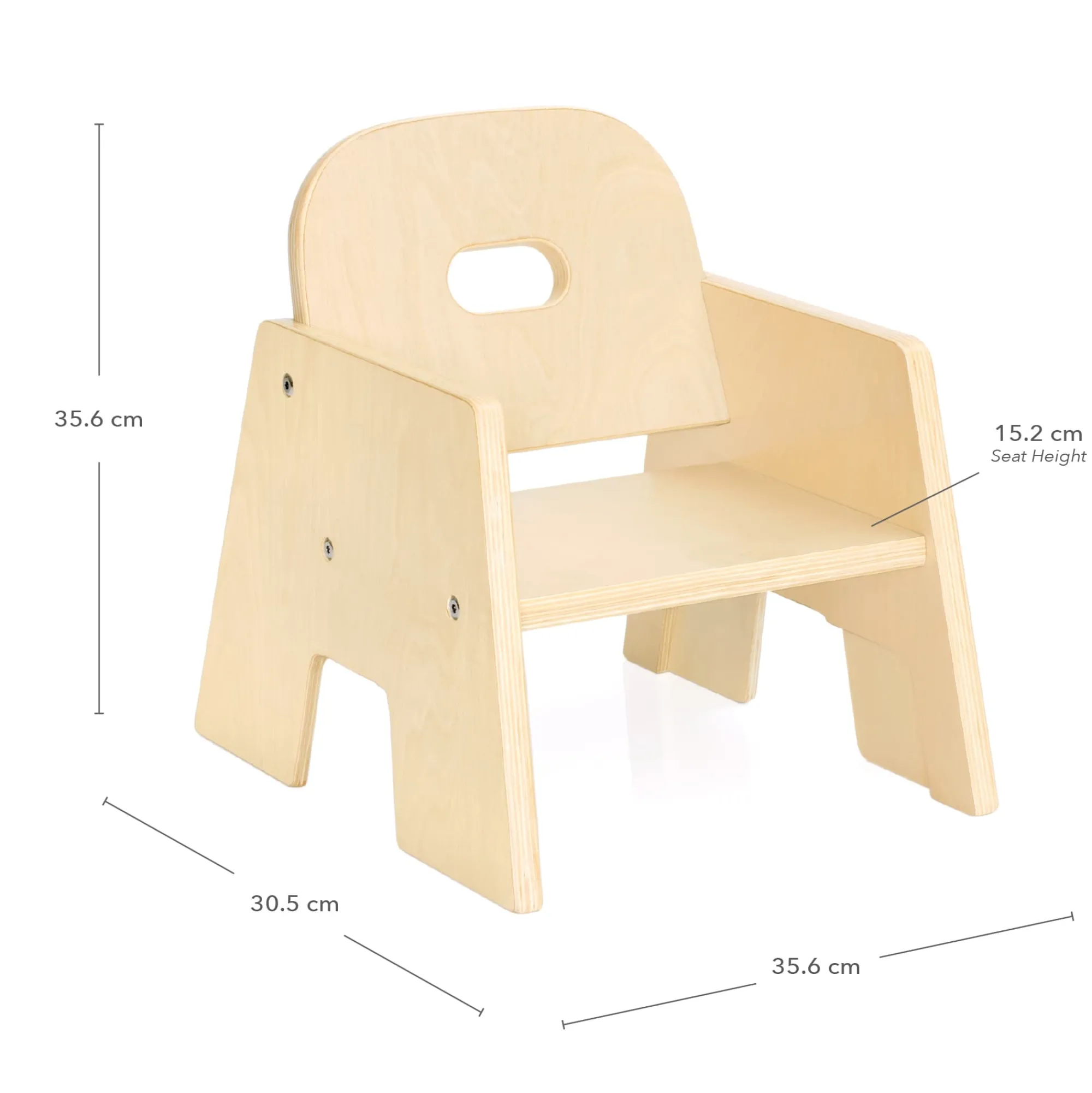 Guidecraft Toddler Stacking Chairs 6" - 2 pack* Classroom Furniture