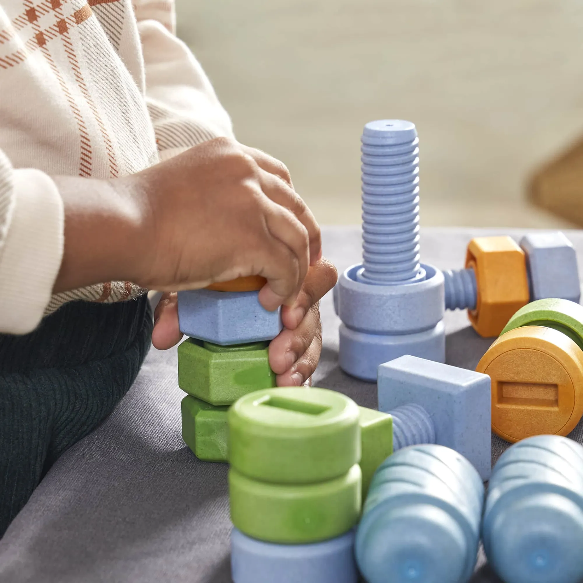 Guidecraft Twisty Tools - Nuts and Bolts Set - 84 pieces*Kids Kids' Outdoor Toys|Early Learning Skill Builders