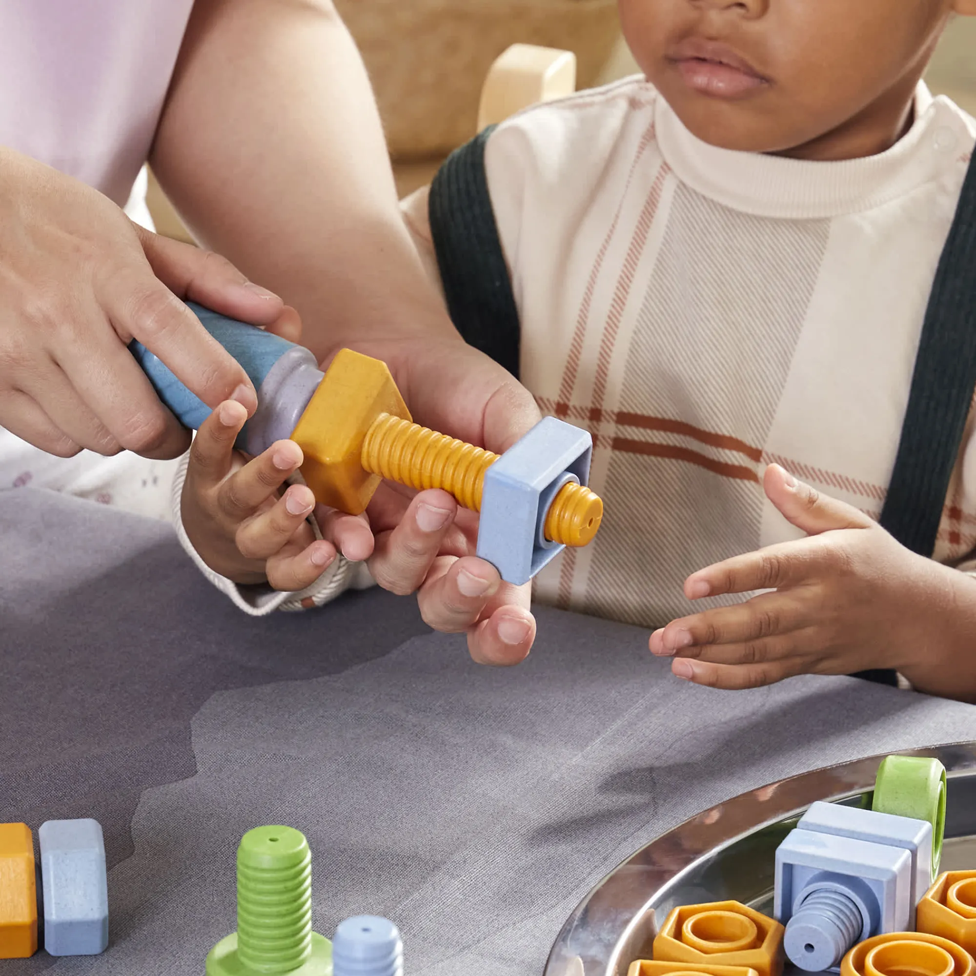 Guidecraft Twisty Tools - Nuts and Bolts Set - 84 pieces*Kids Kids' Outdoor Toys|Early Learning Skill Builders