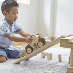 Guidecraft Wooden Police Car* Block Play|Toy Vehicles