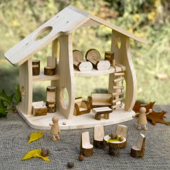 Guidecraft Woodlands Dollhouse Set* Nature-Inspired Toys|Pretend Play Toys